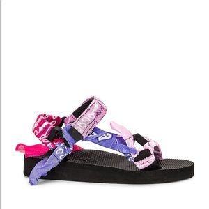 Arizona Love Trekky Colorblock Bandanna Sandals